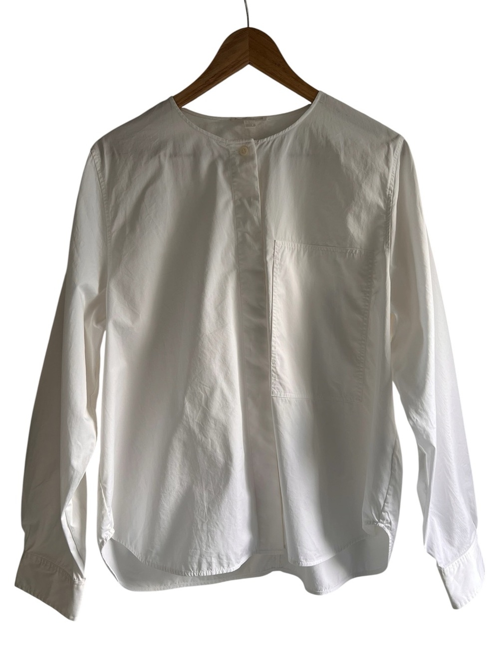 COS cotton button down long sleeve oversized pocket top 10 excellent condition